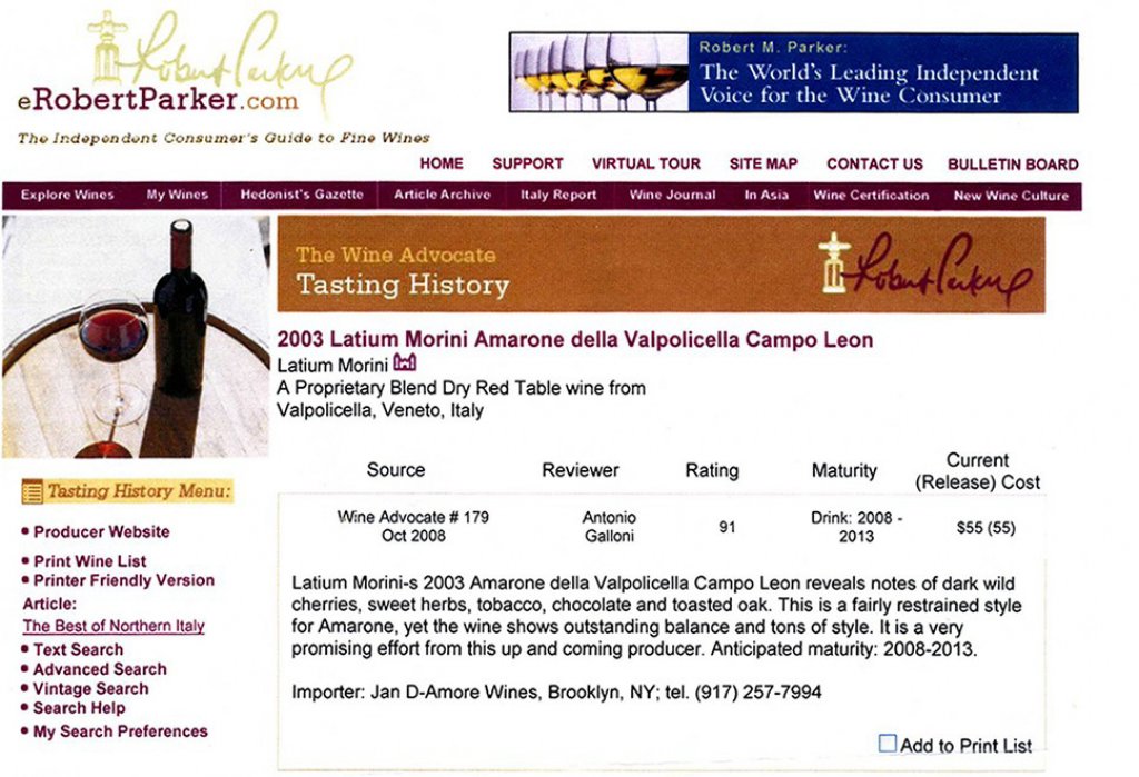 Amarone Ilatium Morini